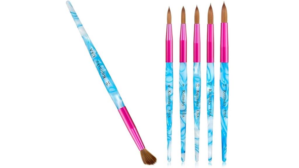 kolinsky nail brush set