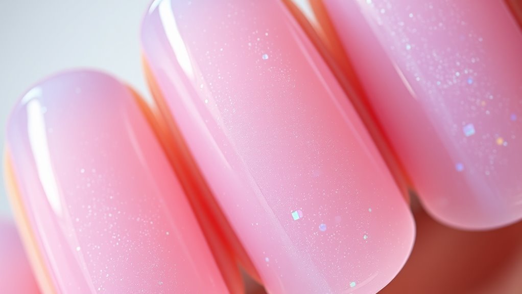 korean glassy jelly nails