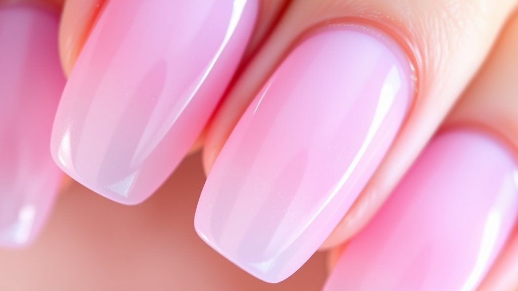 korean translucent gel nails