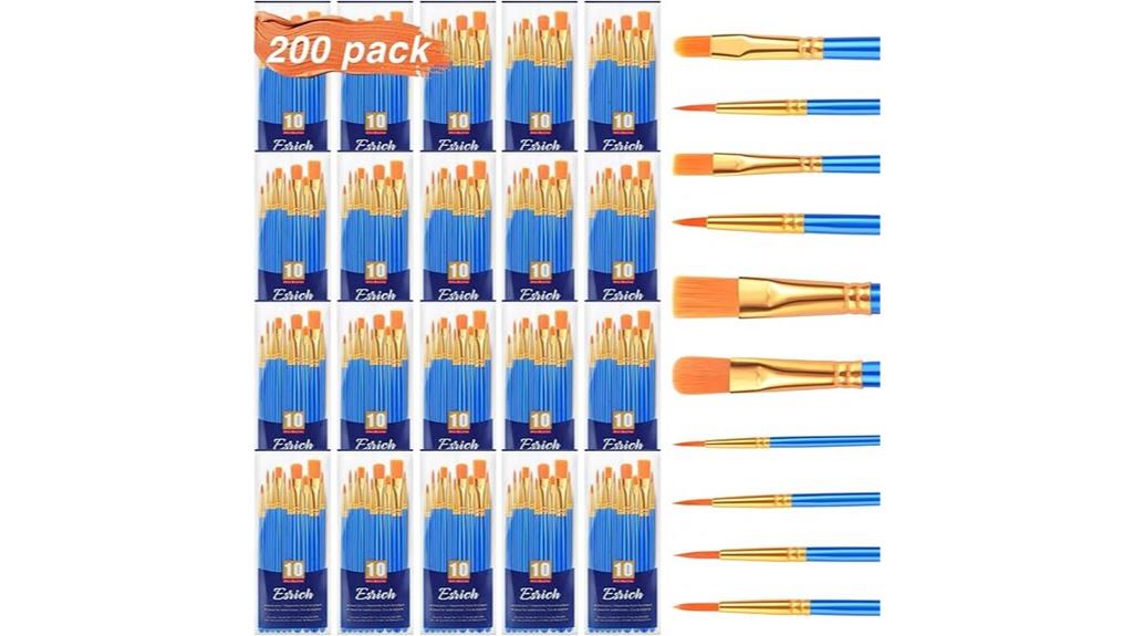 large acrylic brush collection