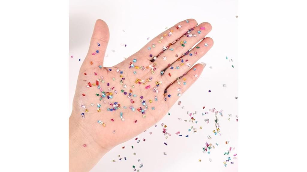 large nail art rhinestone set
