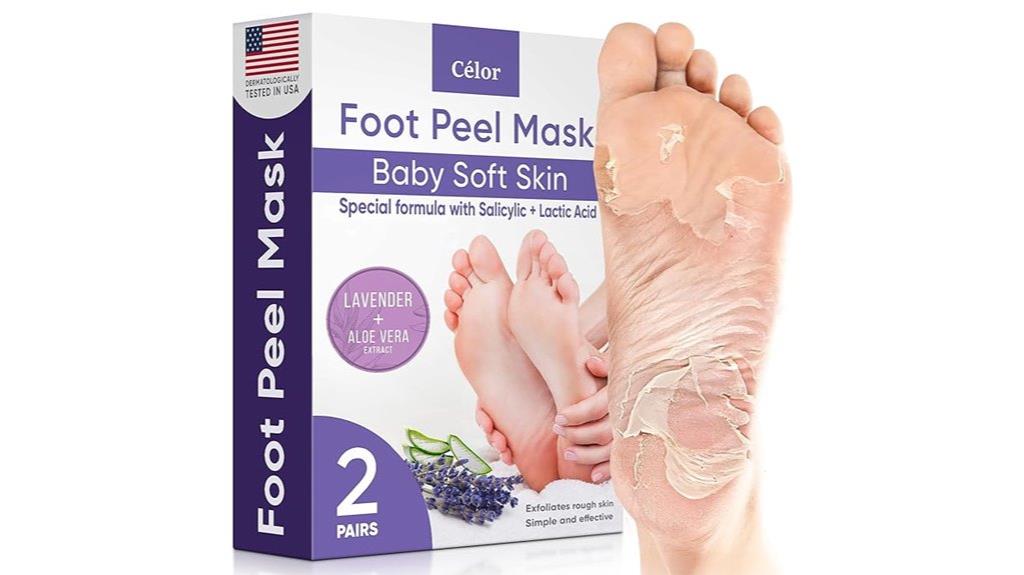 lavender foot peeling mask