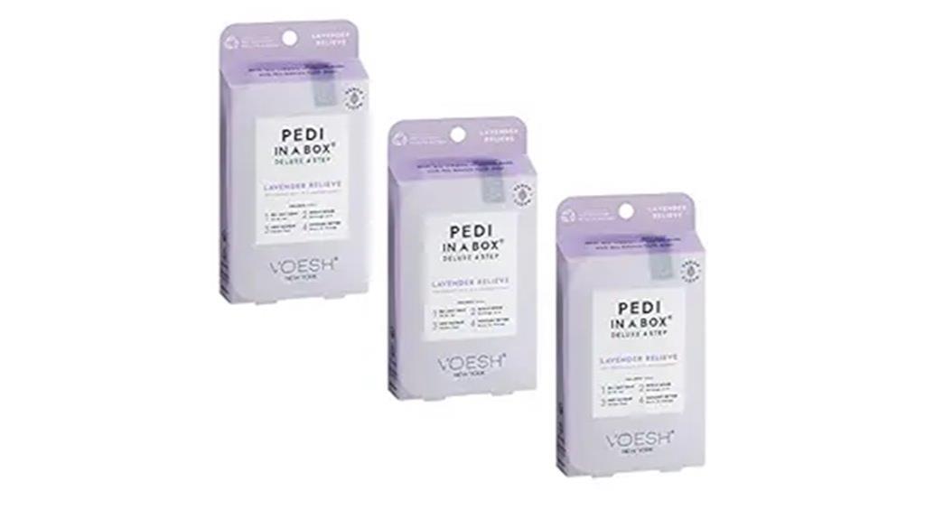 lavender pedicure spa set
