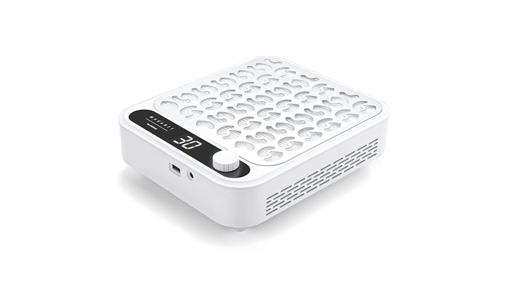 led display nail dust collector