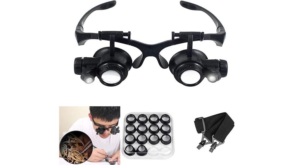 led lit interchangeable magnifiers