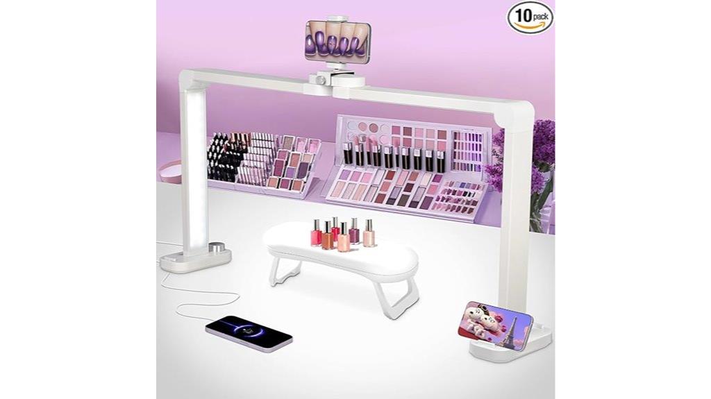 led nail lamp with phone