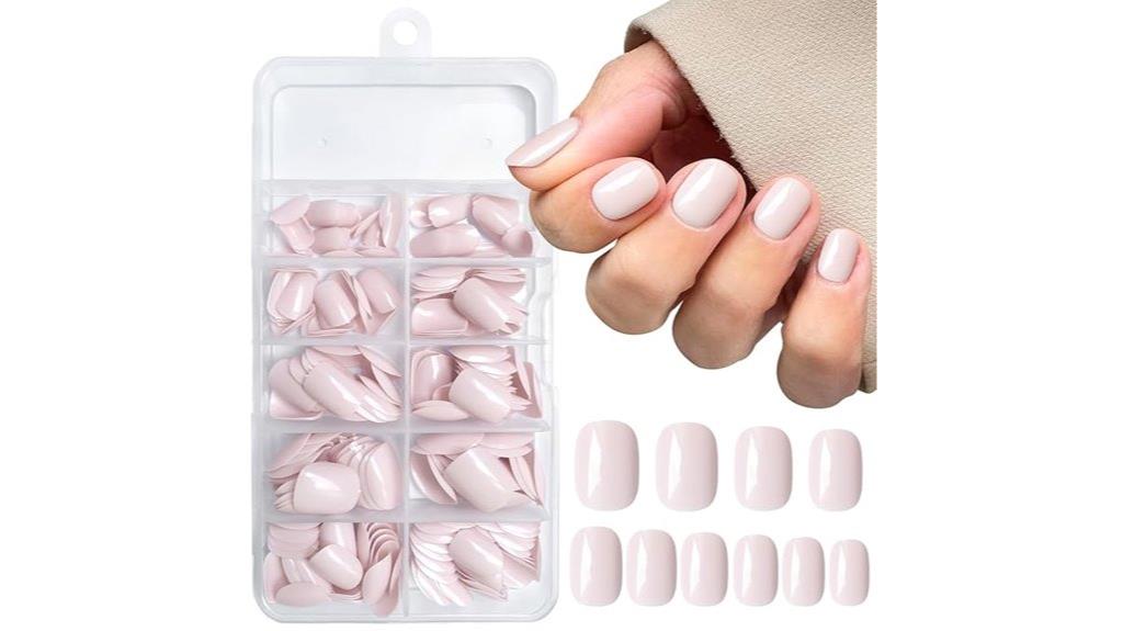 light pink nail set