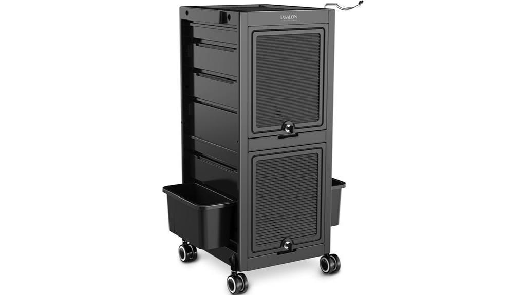 lockable salon trolley wheels