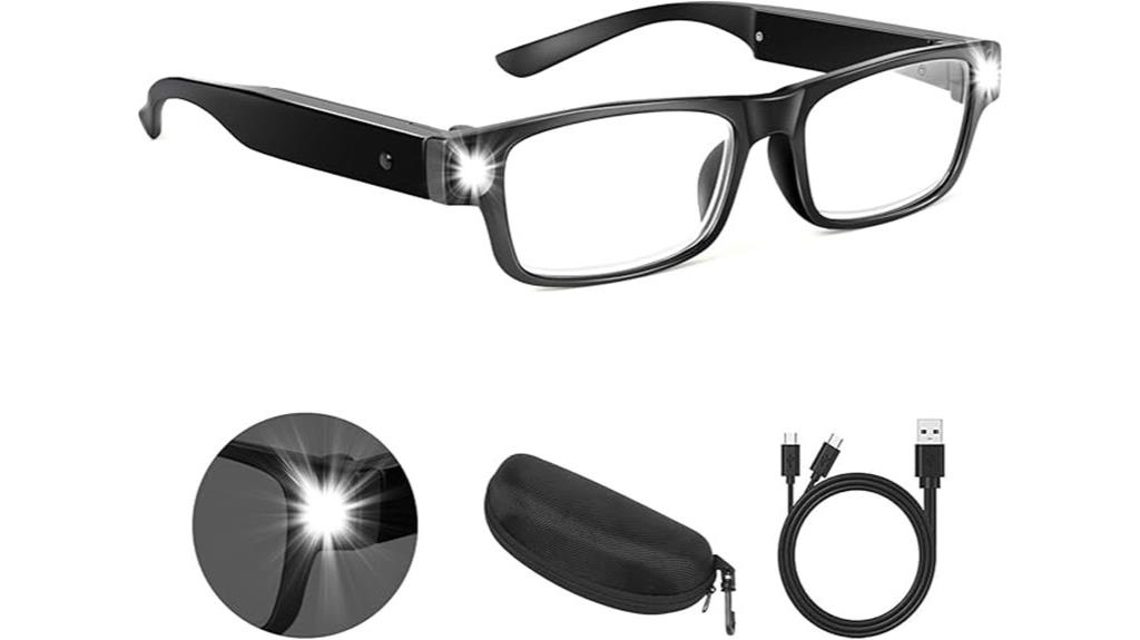 magnifying glass with light