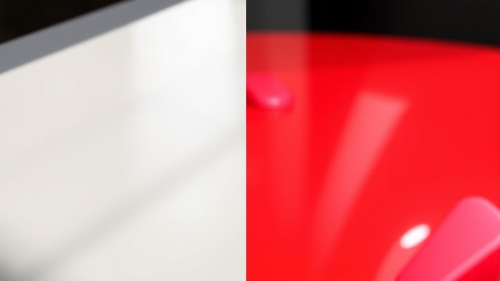 matte versus glossy finishes