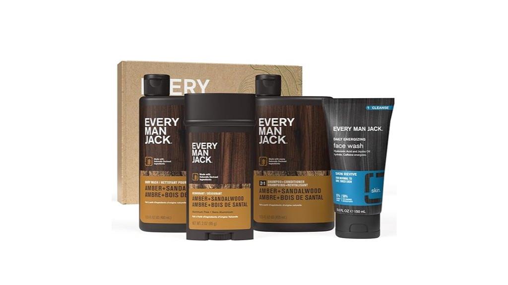 men s bath body set
