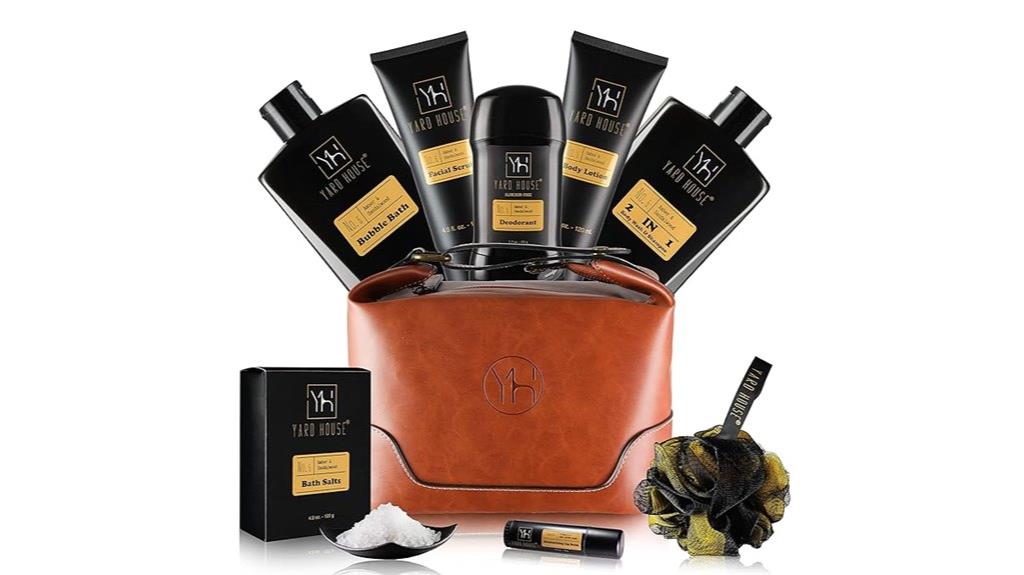 men s bath gift set