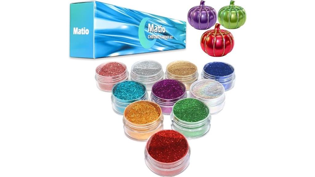 metallic chrome powder colors