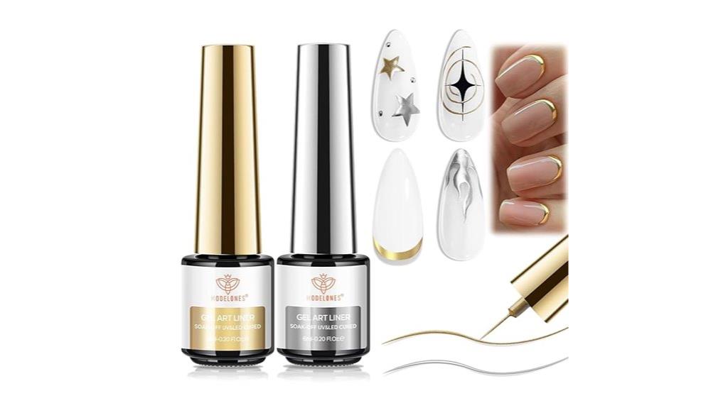 metallic gel nail polish