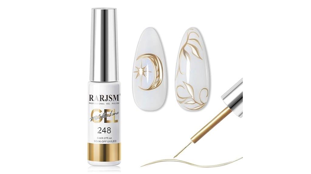 metallic nail art gel