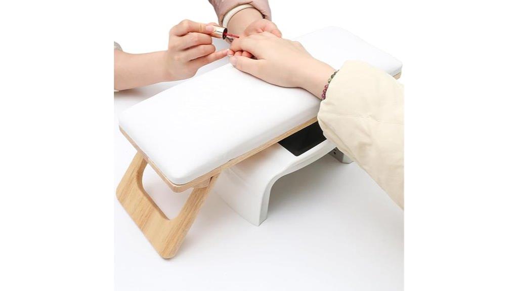 microfiber leather nail arm rest