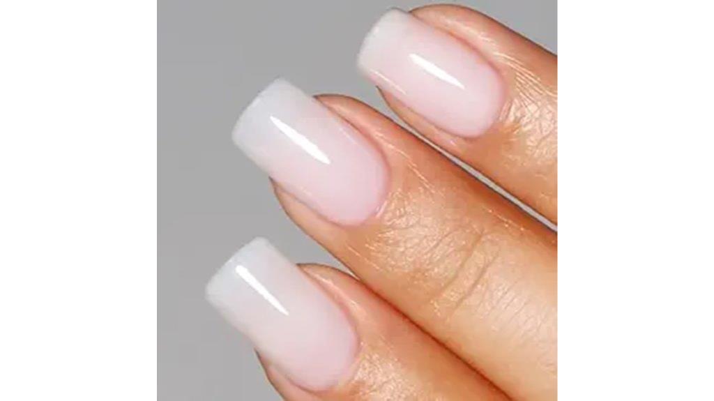 milky white gel polish