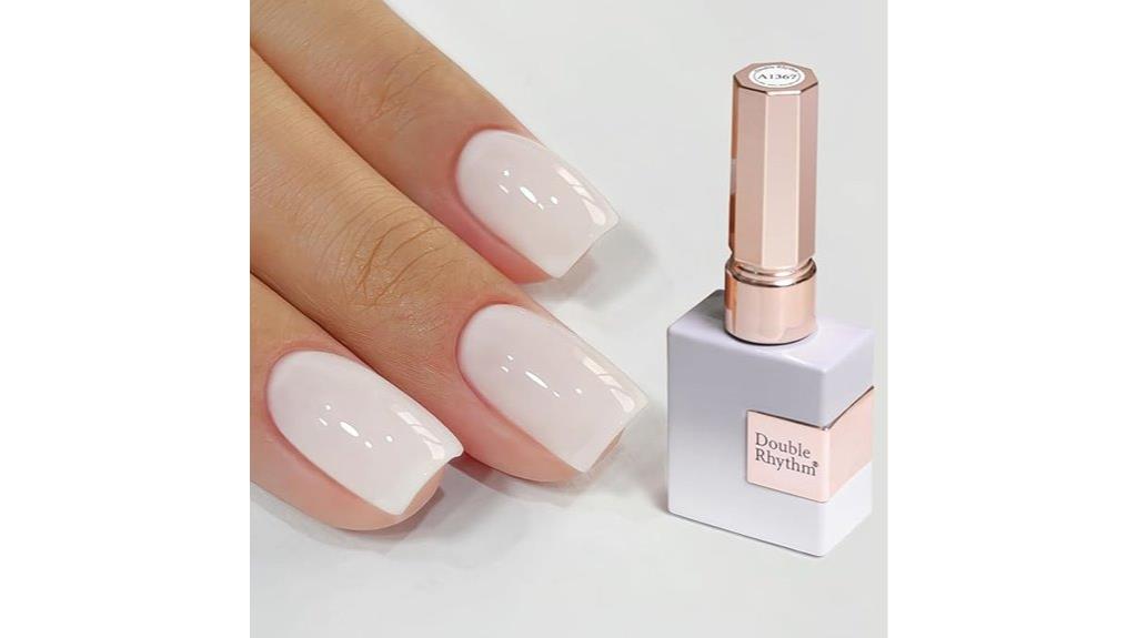 milky white nail polish