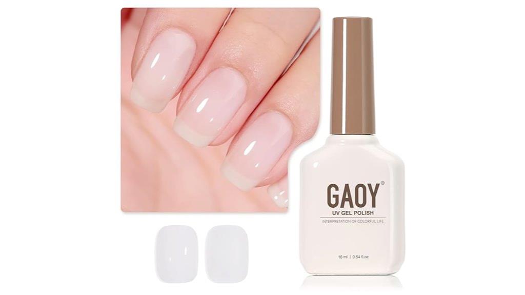 milky white nude gel