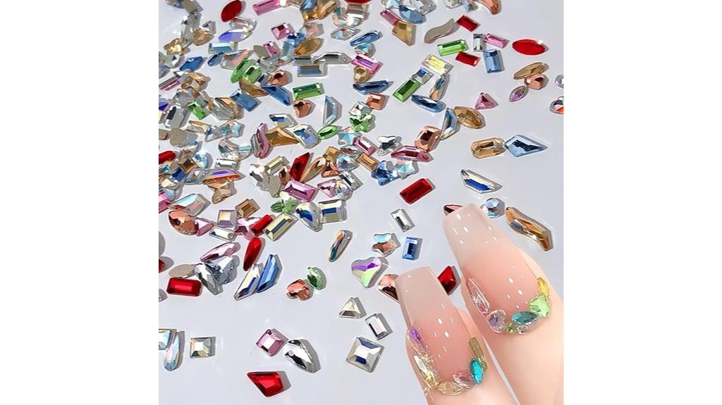 mini colorful nail rhinestones