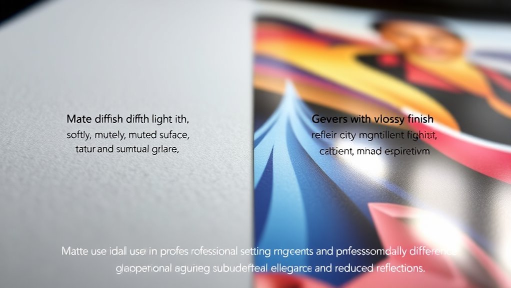 minimize glare and imperfections