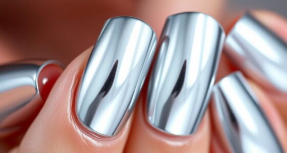 mirror like chrome nails