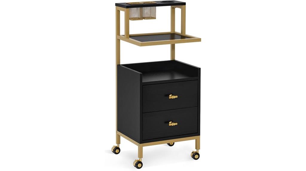 mobile barber salon cart