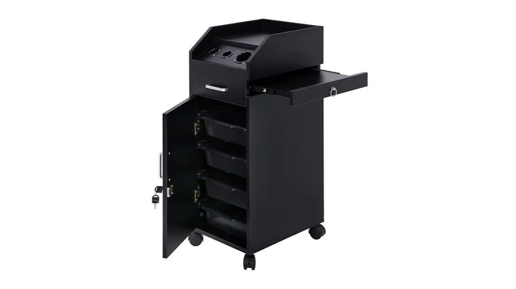 mobile hair salon storage