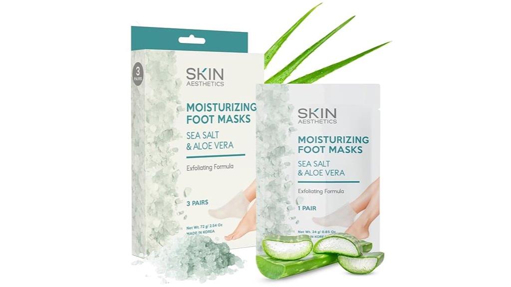 moisturizing exfoliating foot mask
