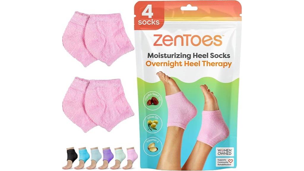 moisturizing heel socks