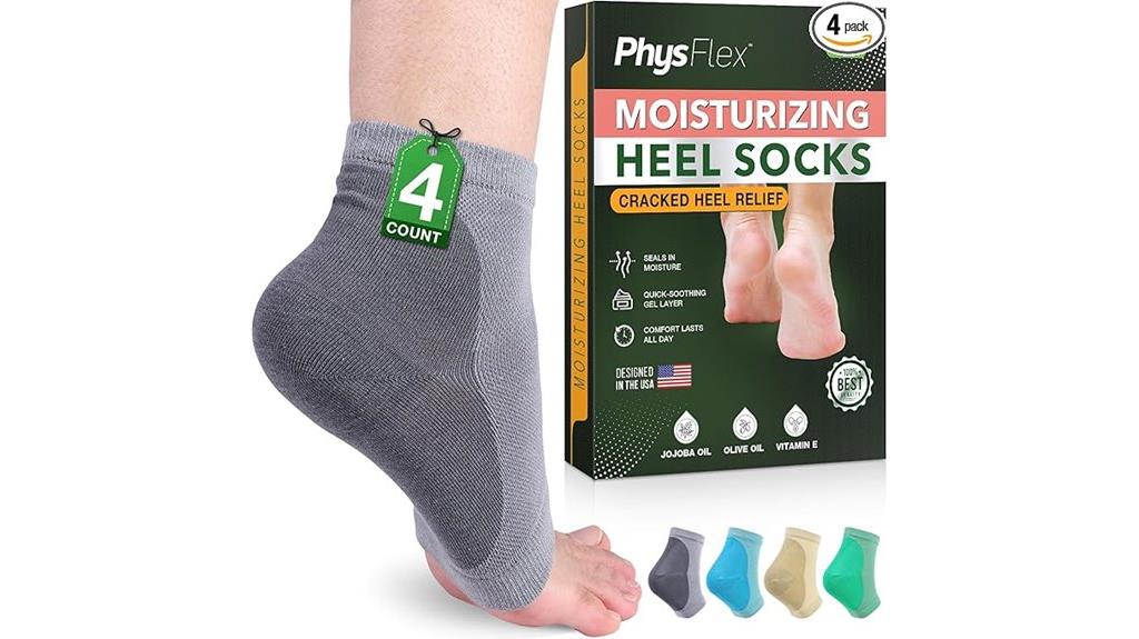 moisturizing heel socks pack