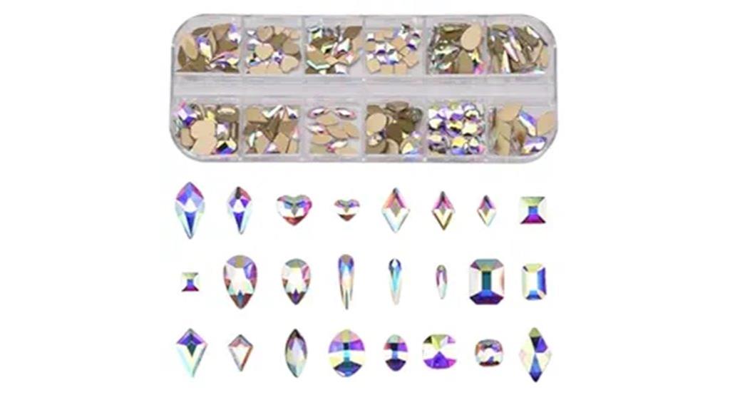 multi shape ab rhinestones
