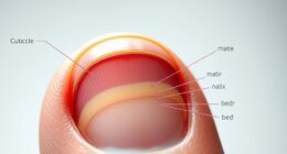nail anatomy educational posters