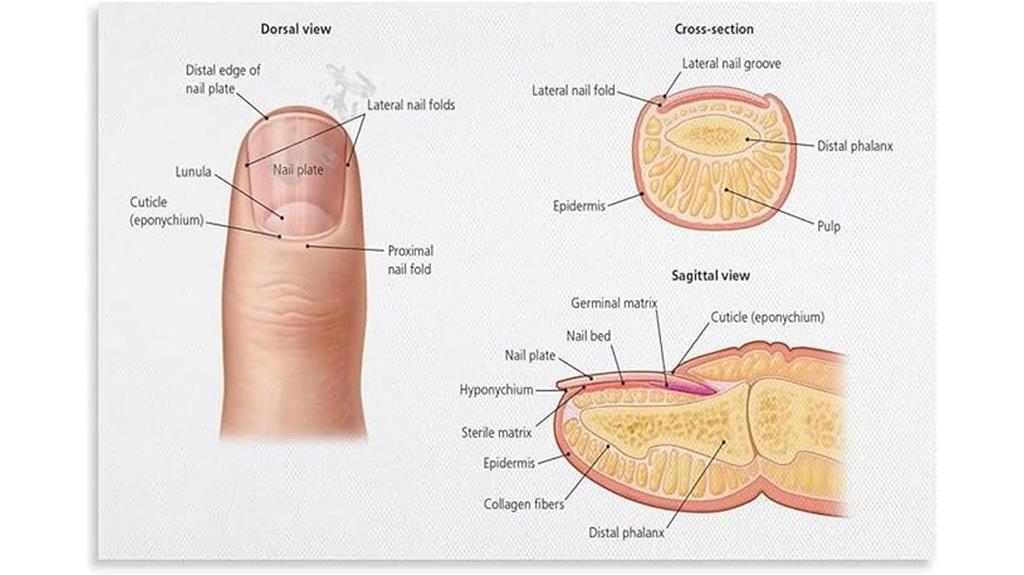 nail anatomy wall poster
