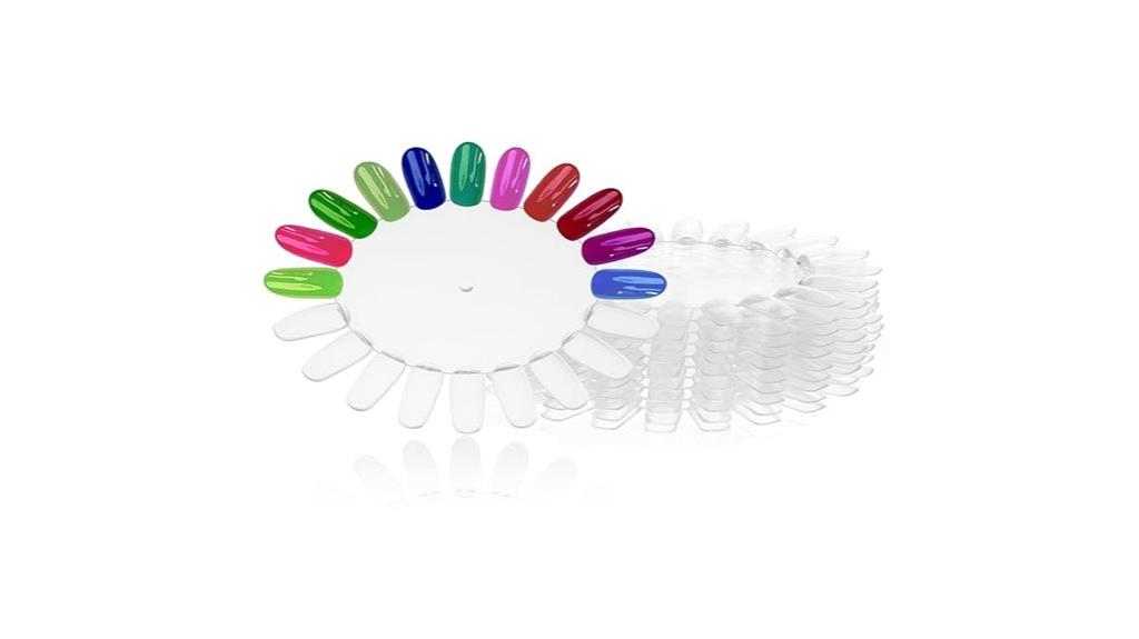 nail color sample wheel