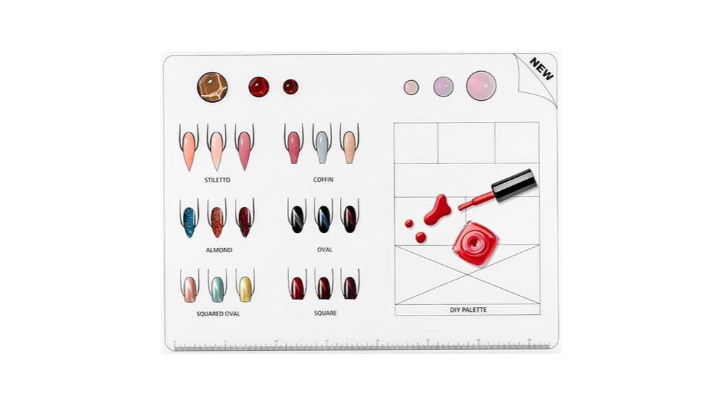 nail coloring practice pad