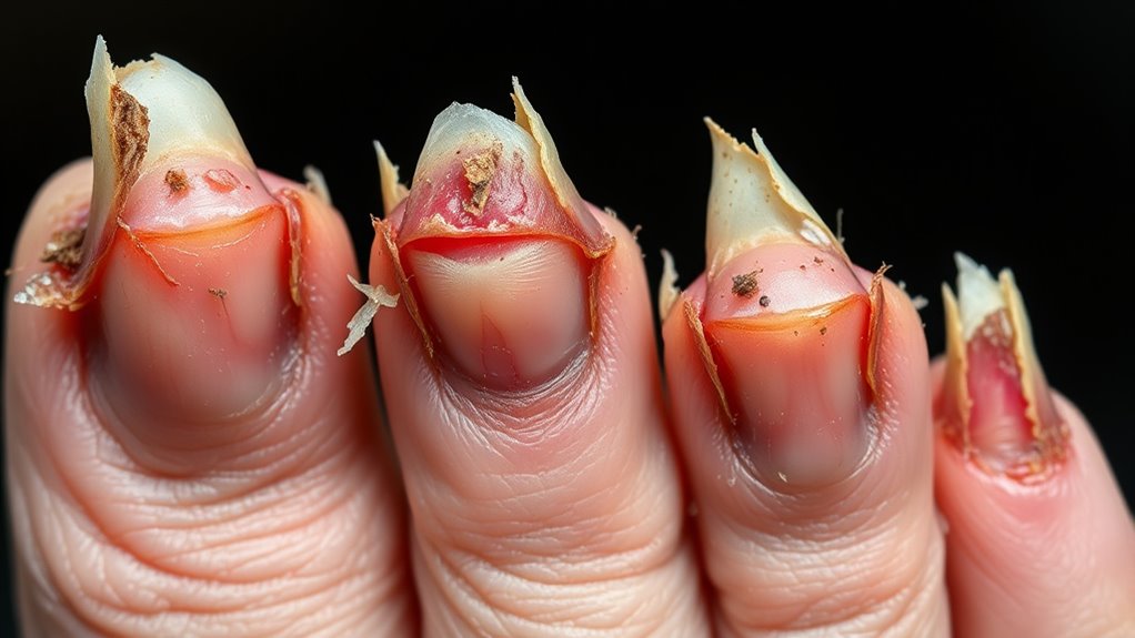 nail damage from biting
