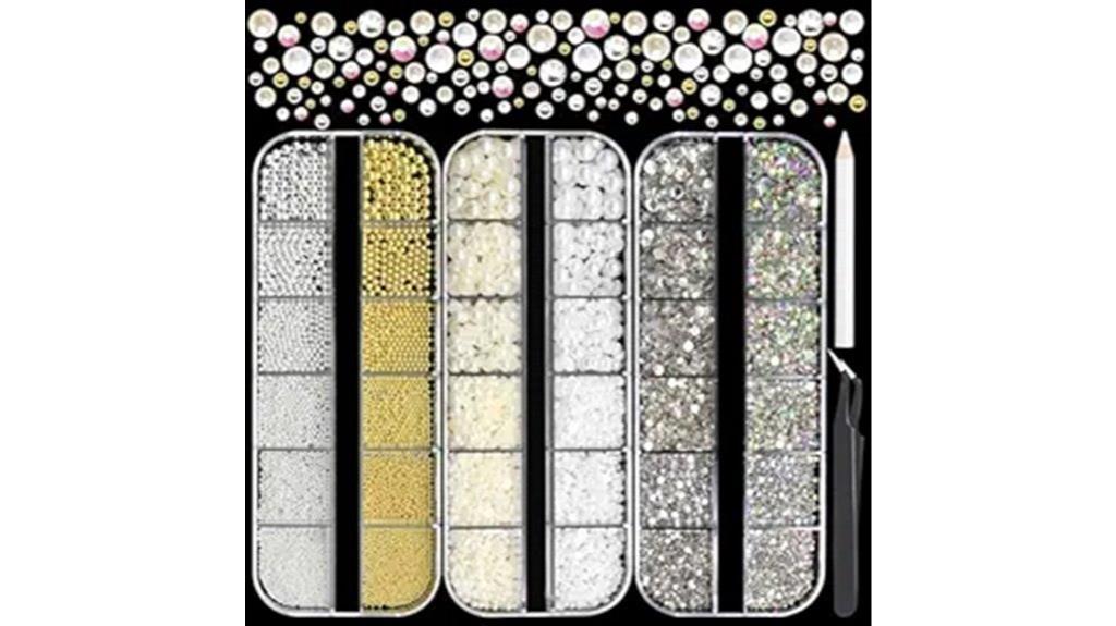 nail pearl charm decorations