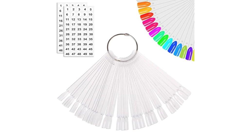 nail swatch ring set