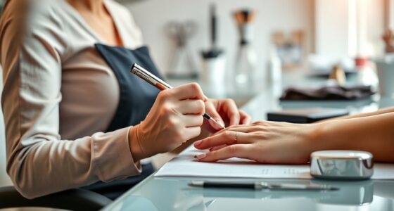 nail tech ergonomic safety