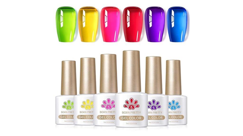 neon summer jelly polish