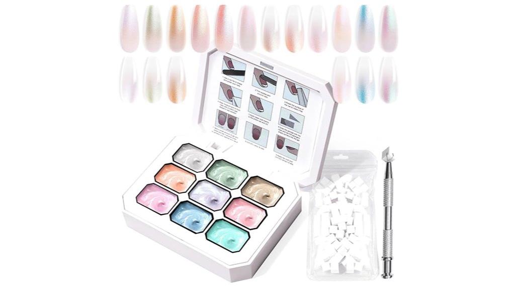 nine color gradient gel