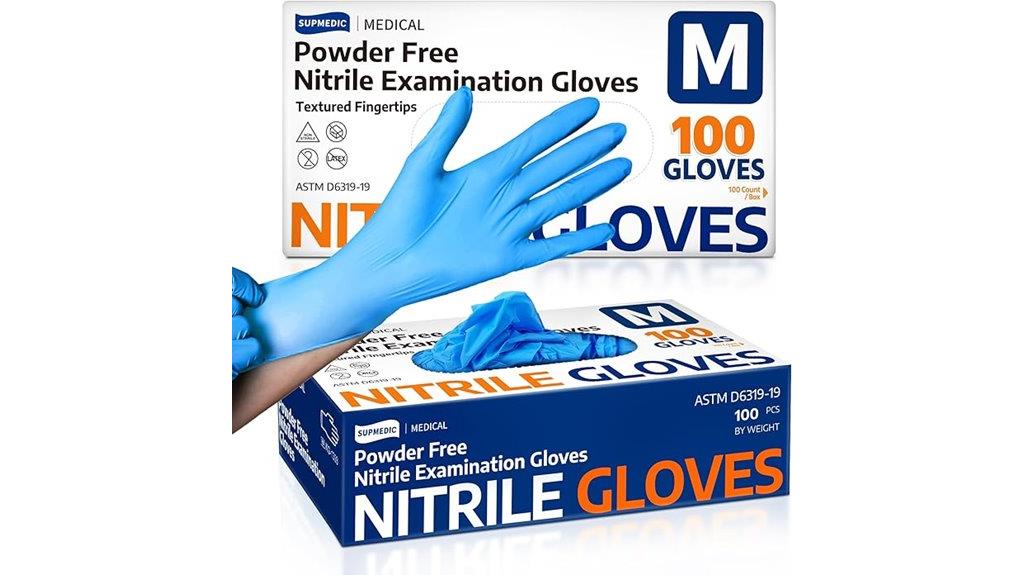nitrile exam gloves pack