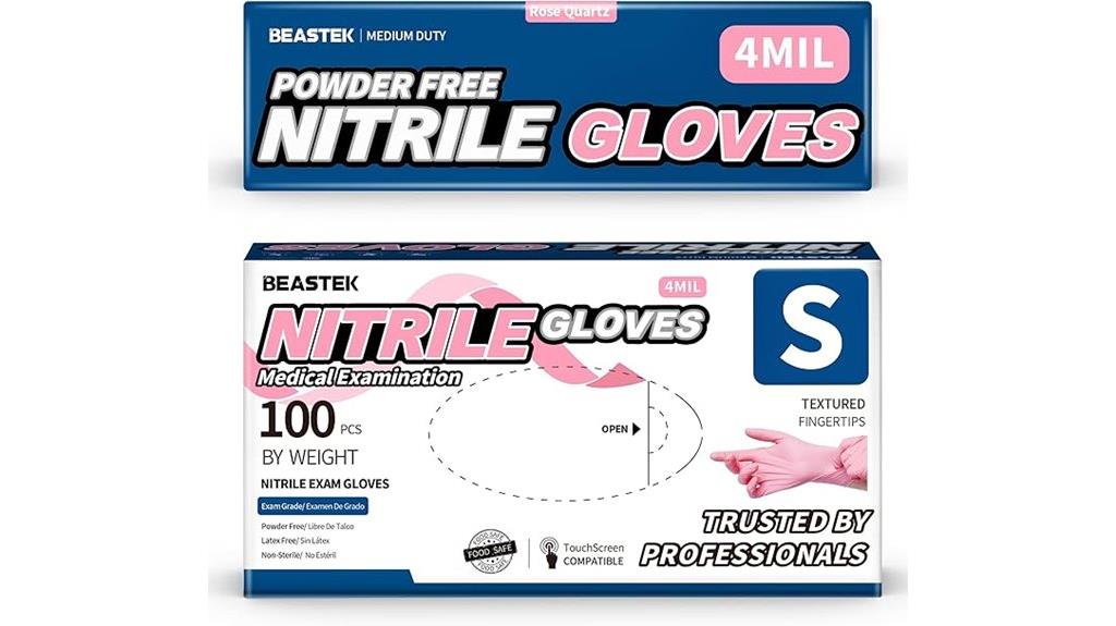 nitrile powder free disposable gloves