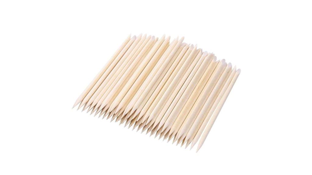 orange wood nail sticks