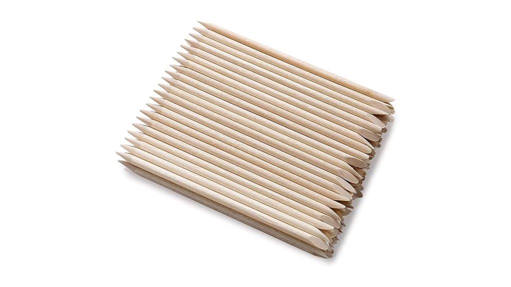 orange wooden nail sticks