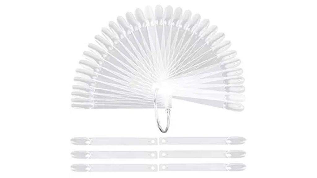 oval nail swatch sticks