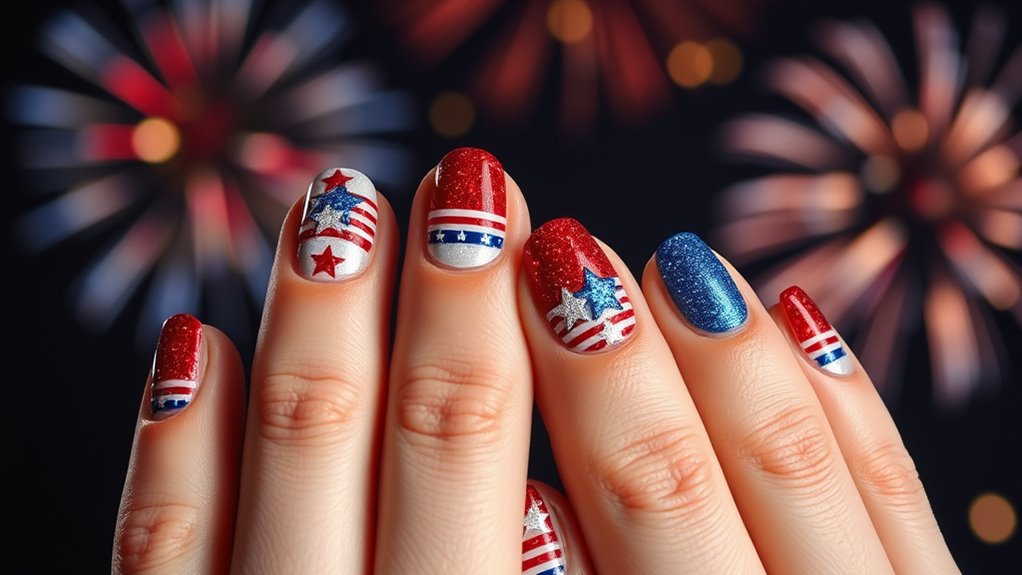 patriotic nail wraps
