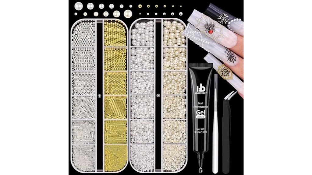 pearl and nail beads