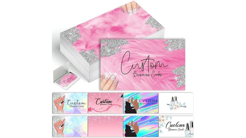 personalized nail business cards